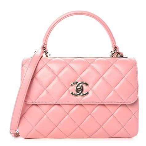 chanel pink hand bag|chanel pink quilted handbag.